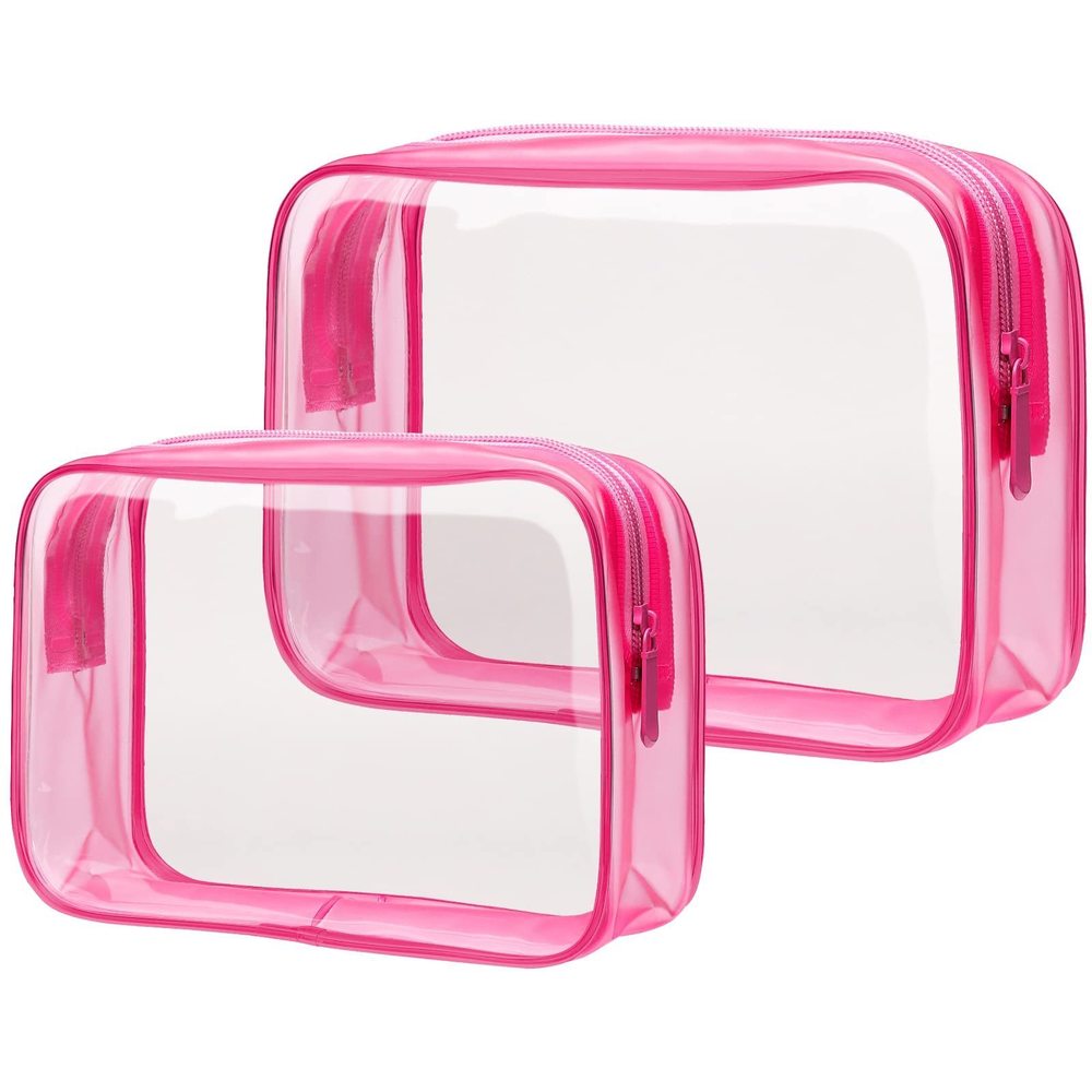 Valentine's Day Gifts For Him Her - Clear Makeup Bag With Frame, 2 Pack Tsa😍